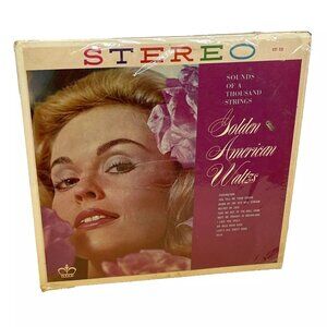 Golden American Waltzes (Vinyl, 1962) Crown CST 232 Good LP Record Album